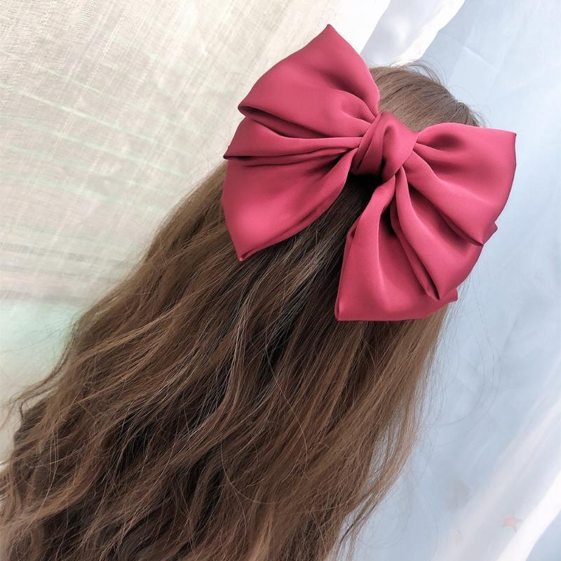 Satin Bow Hairpin Ribbon Enlarged Women's Or Girls Hair Accessories Clips & Barrettes, Golden;silver
Satin Bow Hairpin Ribbon Enlarged Women's Or Girls Hair Accessories Clips & Barrettes, Golden;silver