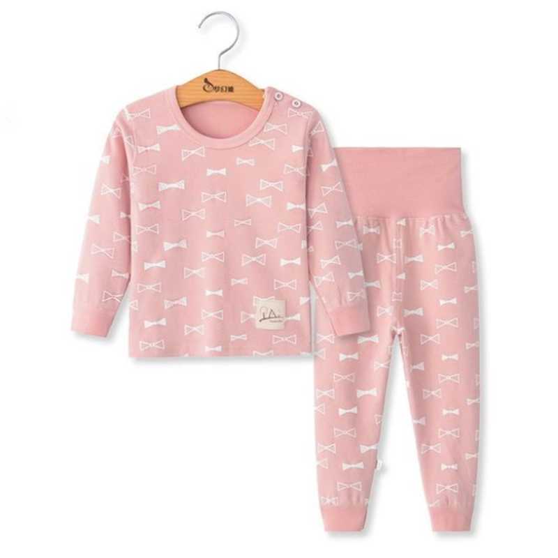 Jumping Meters Selling Dinosaur Print Autumn Spring Boys Girls Sleepwear Cotton Long Sleeve Pyjamas Baby Night Clothes 210529