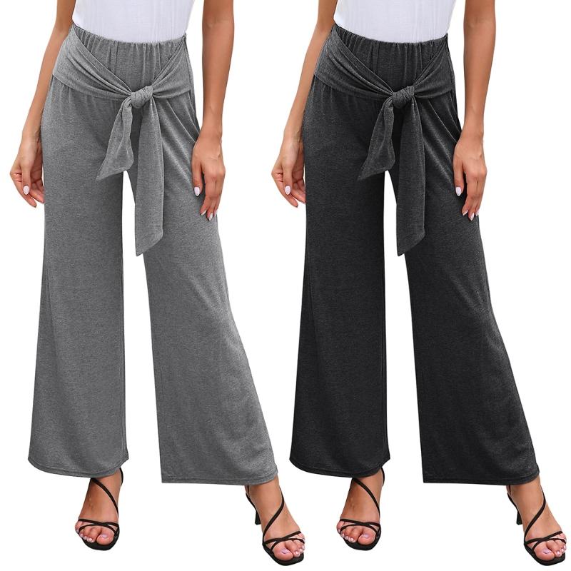 Women Elastic Mid Rise Long Pants Autumn Solid Wide Leg Loose Trousers Tie Knot Waist Flare Flowy Hem Casual Lounge Streetwear Women's & Cap, Black;white
Women Elastic Mid Rise Long Pants Autumn Solid Wide Leg Loose Trousers Tie Knot Waist Flare Flowy Hem Casual Lounge Streetwear Women's & Cap, Black;white