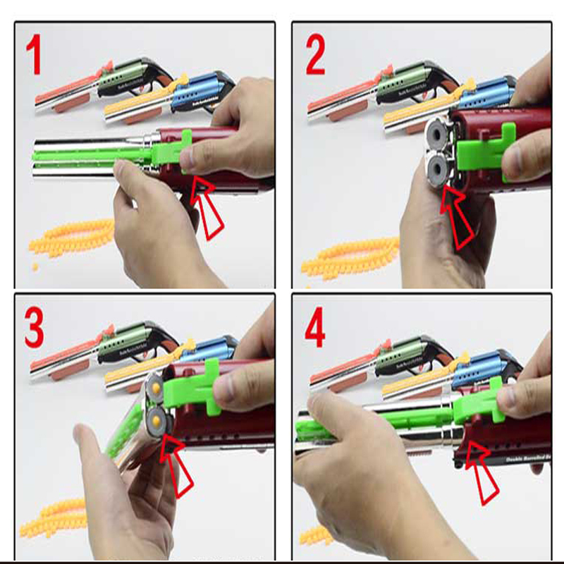 Toy Guns Soft BB Pistol Paintball Gun Revolver Manual Firing Sniper Plastic Model Kids Toys For Gift