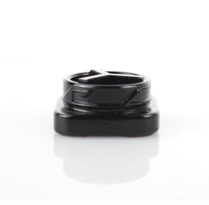 9ml Square Glass Jar Bottle Divided Insert with Childproof Cap for DAB Extracts Dry Herb Thick Oil Wax Concentrate Container SN2938