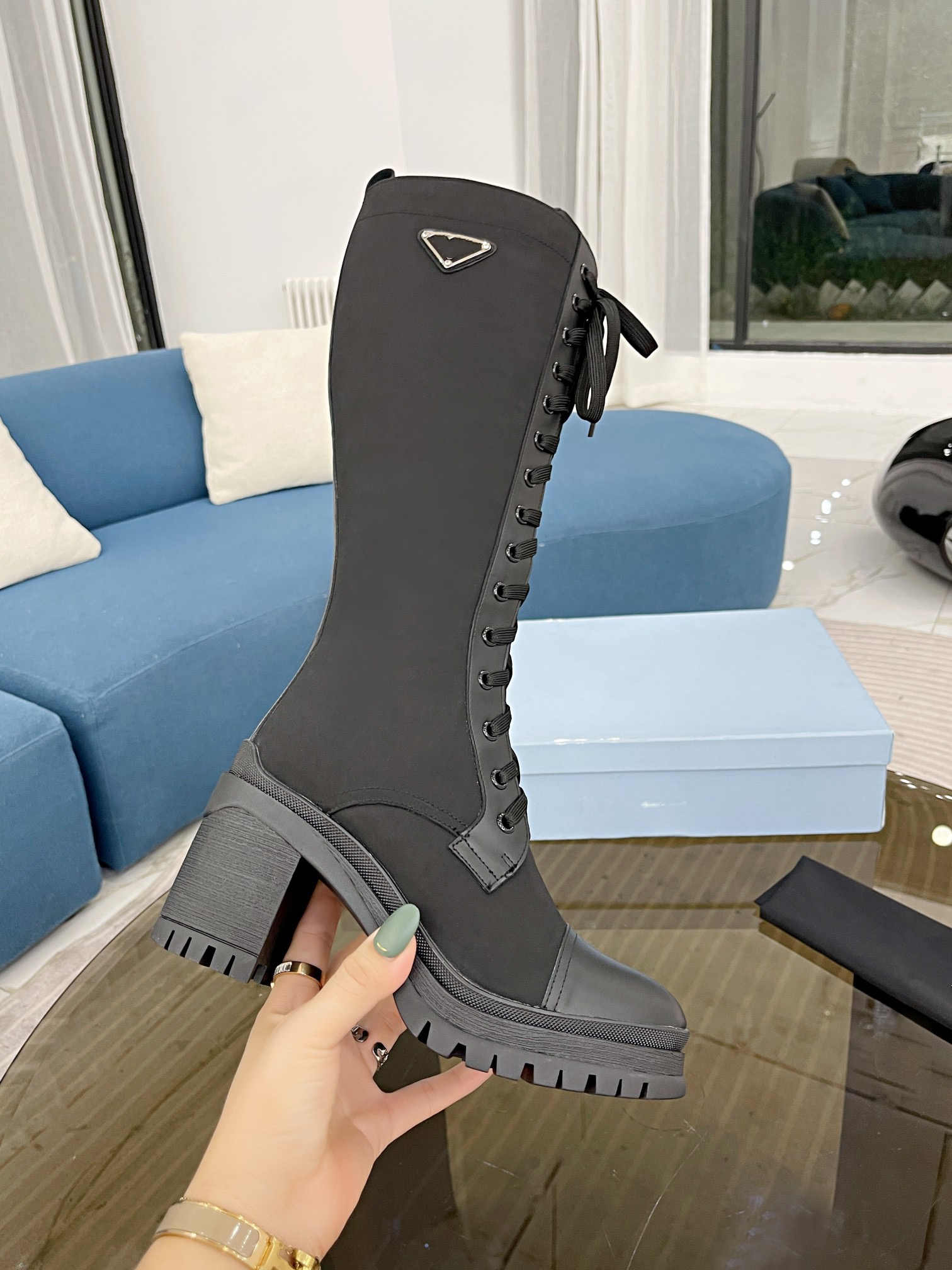 femininas top quality high heel knee boots women zip laceup boots femininas genuine leather thick soled knight boots, Black
femininas top quality high heel knee boots women zip laceup boots femininas genuine leather thick soled knight boots, Black