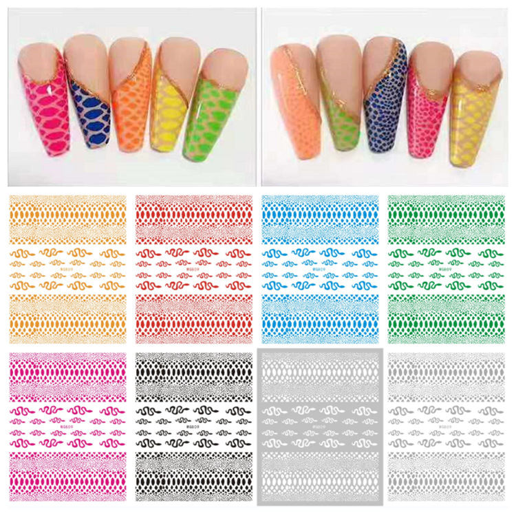 Nail Art Snake Decals Stickers Laser Gold Silver Colorful Snakes Printed 3D Back Glue Nails Decal Sticker Self Adhesive Acrylic Tips Tool, Wg809 laser gold
Nail Art Snake Decals Stickers Laser Gold Silver Colorful Snakes Printed 3D Back Glue Nails Decal Sticker Self Adhesive Acrylic Tips Tool, Wg809 laser gold