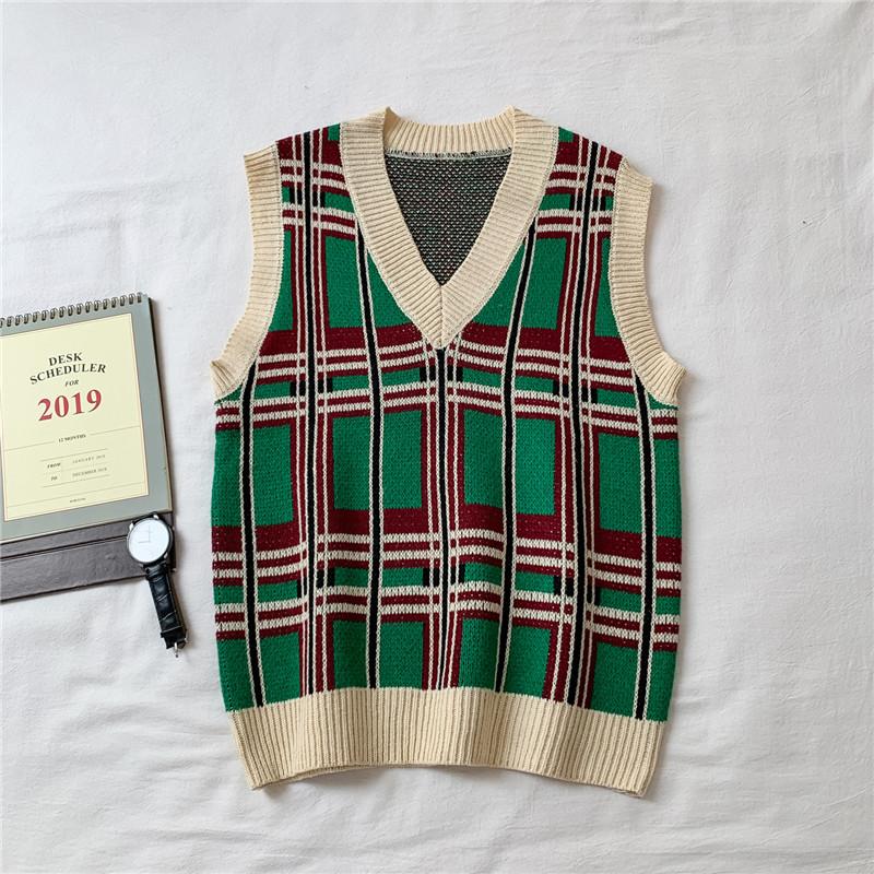 Men's Vests Sweaters Vest Male Spring Autumn V-Neck Pullover Casual Student Loose Korean Erkek Kak Knitted Sweater, Black
Men's Vests Sweaters Vest Male Spring Autumn V-Neck Pullover Casual Student Loose Korean Erkek Kak Knitted Sweater, Black