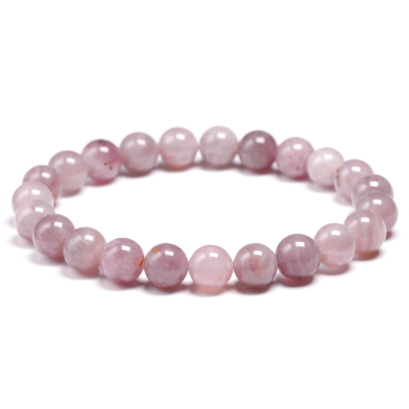 Madagascar Naturelle Rose Perle Perle Bracelet Femme Filles Mode Pierre Fort Force Yoga Guérison Energie Bijoux Cadeau