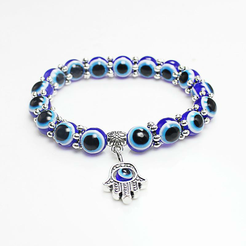 Wholesale Lucky Fatima Hamsa Hand Blue Evil Eye Charms Bracelets & Bangles Beads Turkish Pulseras For Women New Jewelry KKA2009, Black
Wholesale Lucky Fatima Hamsa Hand Blue Evil Eye Charms Bracelets & Bangles Beads Turkish Pulseras For Women New Jewelry KKA2009, Black