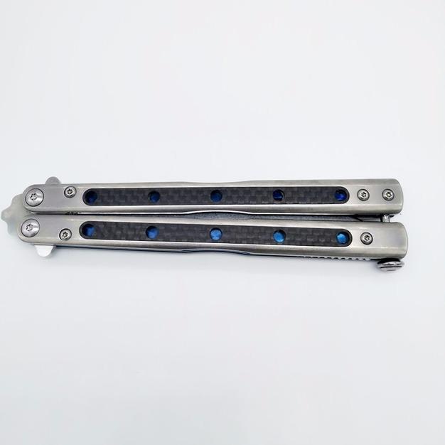 butterfly Flytanium BM51 V4 D2 blade titanium+CF training trainer not sharp jilt knife collection folding Xmas gift knife
butterfly Flytanium BM51 V4 D2 blade titanium+CF training trainer not sharp jilt knife collection folding Xmas gift knife