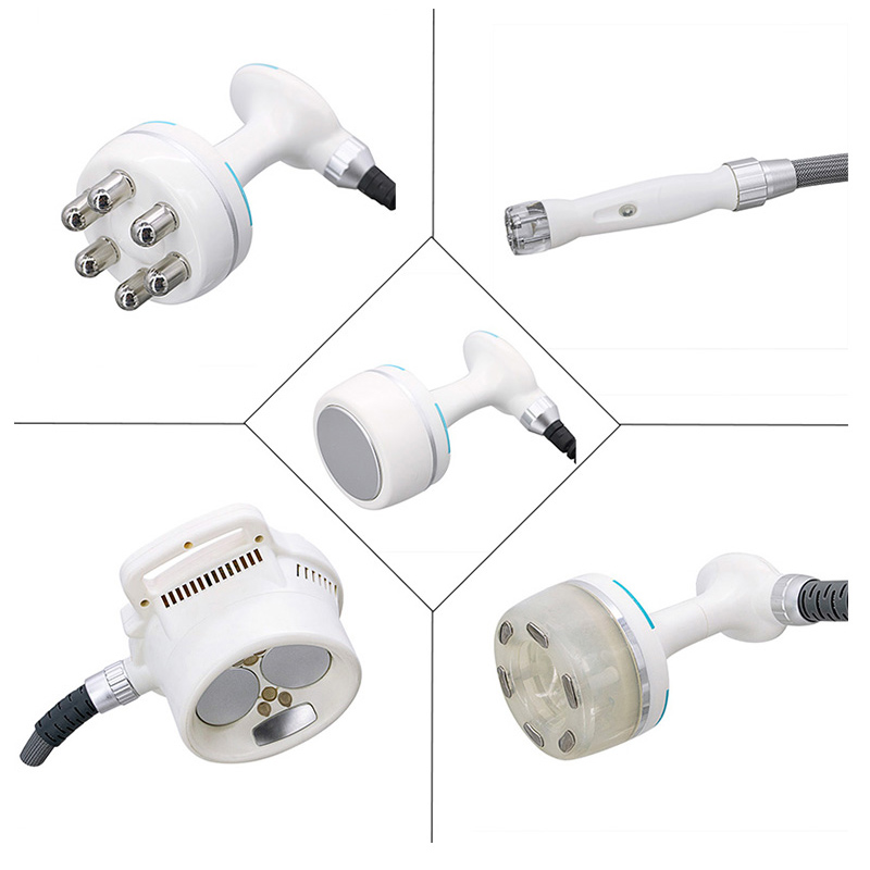 V10 ultrasonic vacuum roller massage cellulite reduction infrared laser slimming bio skin tightening rf body machine 5 handle