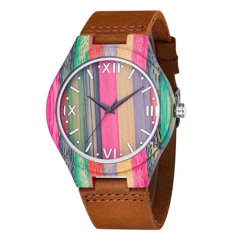 Wristwatches Cost Bamboo Color Hand Watch For Unisex Retro Leather Strap Personality Men Wooden Clock Quartz Wrist, Style 2
Wristwatches Cost Bamboo Color Hand Watch For Unisex Retro Leather Strap Personality Men Wooden Clock Quartz Wrist, Style 2