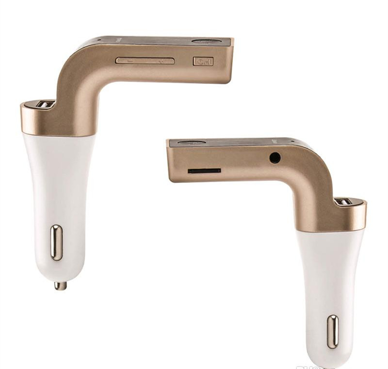 G7 Car Adapter FM Transmitters Bluetooth Hands Radio Adapters USB Output Charger with Retail Box