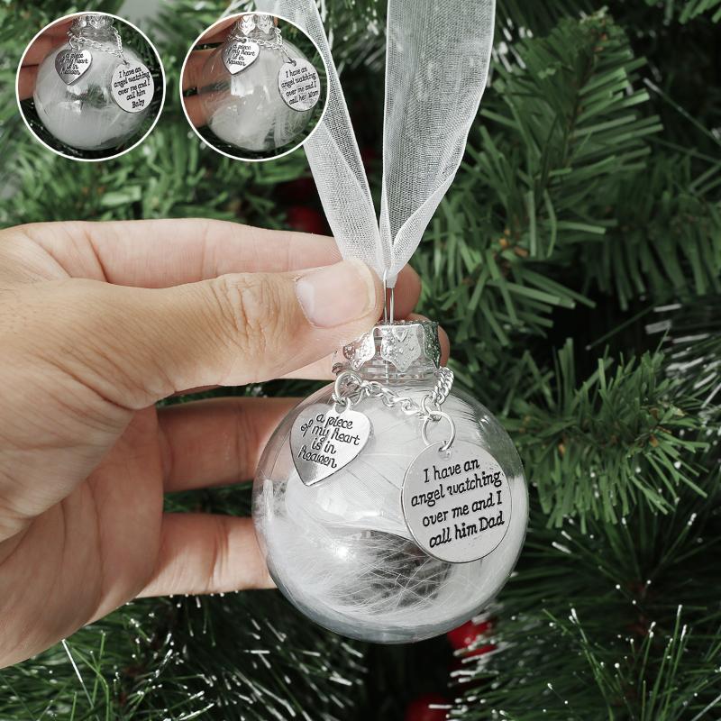 Christmas Decorations Ornaments Feather Ball Angel Memorial Pendant Decoration DIY Xmas Tree Hanging Gifts
Christmas Decorations Ornaments Feather Ball Angel Memorial Pendant Decoration DIY Xmas Tree Hanging Gifts