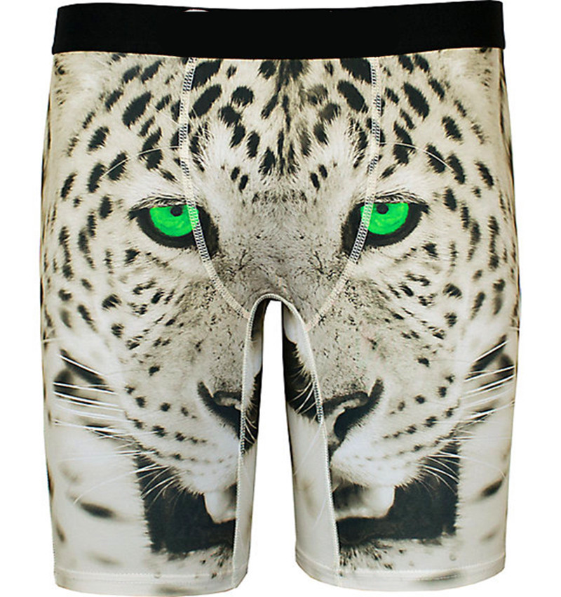 With retail bag - Men's boxer Comfortable underwear men boxer hip hop rock underwear fashion quick dry Panties US size -S~XXL