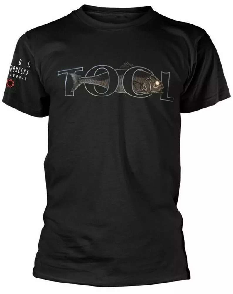 Official Tool T Shirt Fish Black Classic Rock Metal Band Tee New