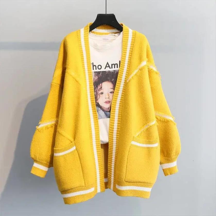 thickened lantern sleeve knitted women sweaters cardigan womens autumn style korean fashion loose soft waxy raw edge letter sweater jacket, White;black
thickened lantern sleeve knitted women sweaters cardigan womens autumn style korean fashion loose soft waxy raw edge letter sweater jacket, White;black