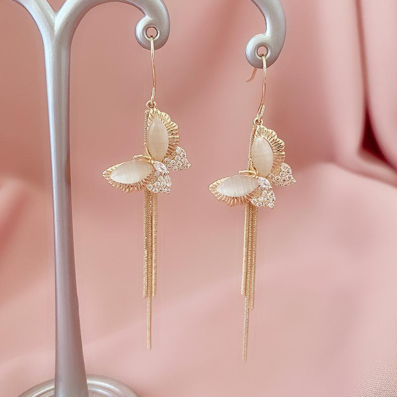 Dangle & Chandelier 2021 Opal Butterfly Earrings For Women Ear Hook Inlaid Zircon Tassel Women's Korean
Dangle & Chandelier 2021 Opal Butterfly Earrings For Women Ear Hook Inlaid Zircon Tassel Women's Korean