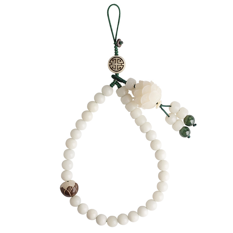 Hand-woven white jade bodhi mobile phone chain short wrist Chinese wind braided anti-lost rope mobile phone pendant men and women pendant lanyard
Hand-woven white jade bodhi mobile phone chain short wrist Chinese wind braided anti-lost rope mobile phone pendant men and women pendant lanyard