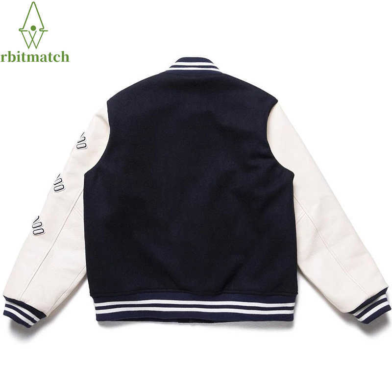 Hip Hop Varsity Jacket Mens Furry Letters Embroidery Color Block College Jackets Womens Harajuku Baseball Coats Unisex 210924