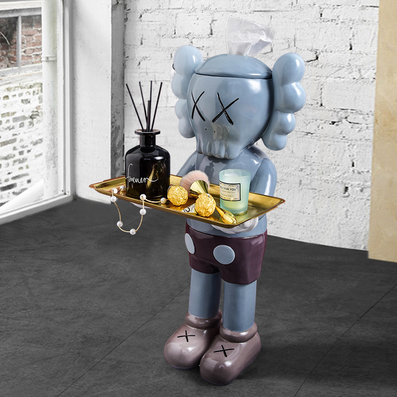 Wanghong kaws ornaments large violent bear key storage tissue box living room floor sculpture doll home decoration, Coffee sitting
Wanghong kaws ornaments large violent bear key storage tissue box living room floor sculpture doll home decoration, Coffee sitting