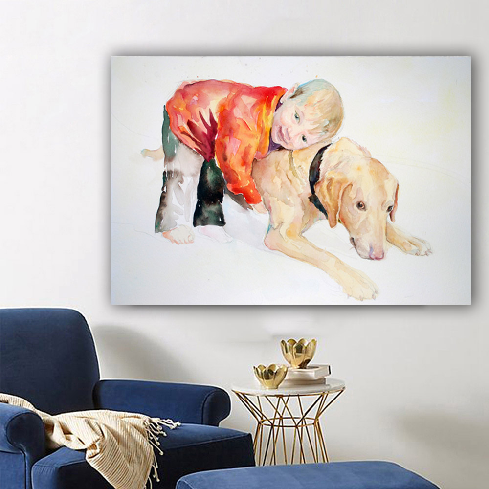 Abstract Canvas Print Poster Boy and Playing Companion Wall Art Picture For Living Room Home Decor Canvas Painting No Frame
Abstract Canvas Print Poster Boy and Playing Companion Wall Art Picture For Living Room Home Decor Canvas Painting No Frame
