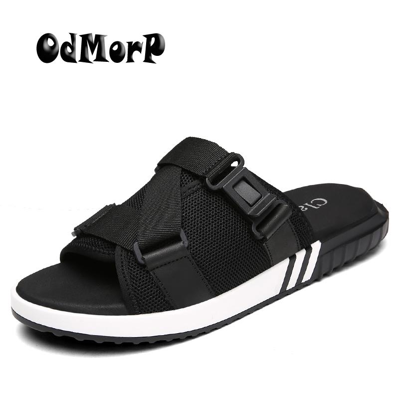 Slippers ODMORP Plus Size 39-47 Men Sandals Fashion Summer Shoes Breathable Mesh Men's Causal Black
Slippers ODMORP Plus Size 39-47 Men Sandals Fashion Summer Shoes Breathable Mesh Men's Causal Black