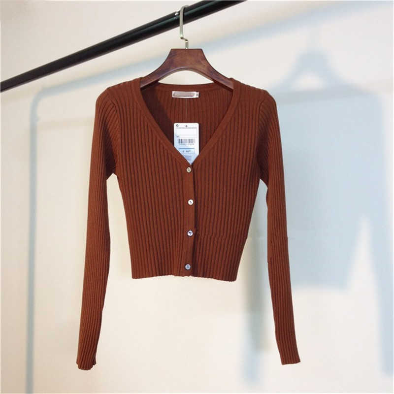 Autumn ly Patchwork Women Cardigans Fashion Slim Ladies Knitted Sweater Long Sleeve Buttons Sweater Pull Femme 10266 210528wtt