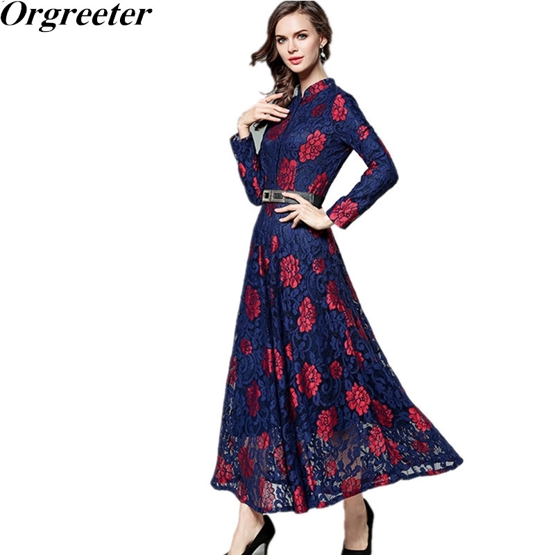 Autumn Winter Print Lace Runway Dress Elegant Stand Collar Ladies Office Long Maxi Evening Party Dresses 210525, Blue
Autumn Winter Print Lace Runway Dress Elegant Stand Collar Ladies Office Long Maxi Evening Party Dresses 210525, Blue