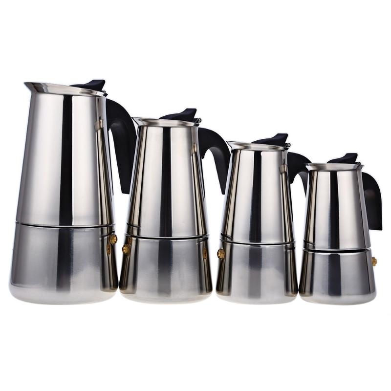 Coffee Pots Maker Mocha Pot Moka Stainless Steel Filter Italian Espresso Percolator Tool
Coffee Pots Maker Mocha Pot Moka Stainless Steel Filter Italian Espresso Percolator Tool