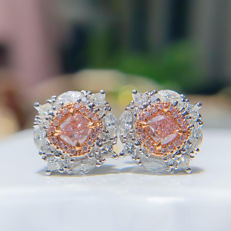 Stud Imported Simulation Argyle Pink Diamond Earrings Retro High Carbon Luxury Star With Sparkling, Golden;silver
Stud Imported Simulation Argyle Pink Diamond Earrings Retro High Carbon Luxury Star With Sparkling, Golden;silver