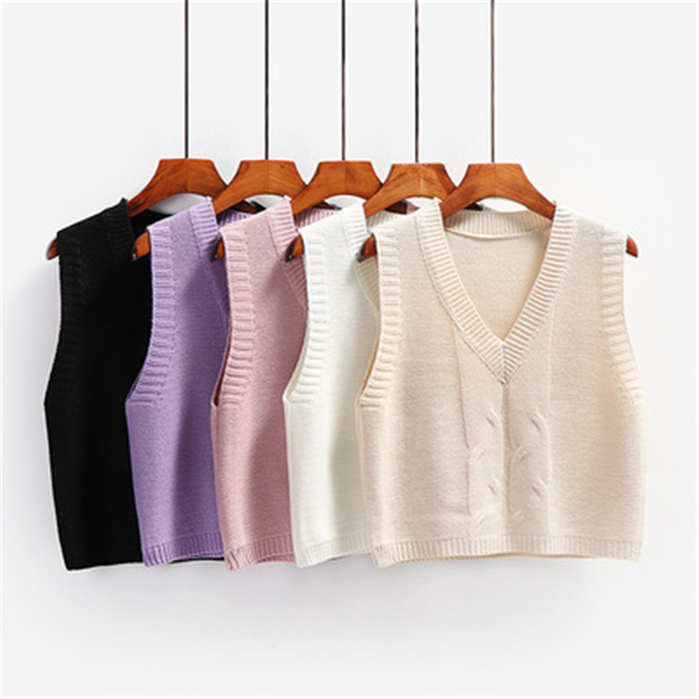 Women Vest 2021 Autumn Winter Women Oversized Knit Sweater Vest Pullover V-Necked Sleeveless Jumper Female Causual Streetwear Waistcoat, White
Women Vest 2021 Autumn Winter Women Oversized Knit Sweater Vest Pullover V-Necked Sleeveless Jumper Female Causual Streetwear Waistcoat, White