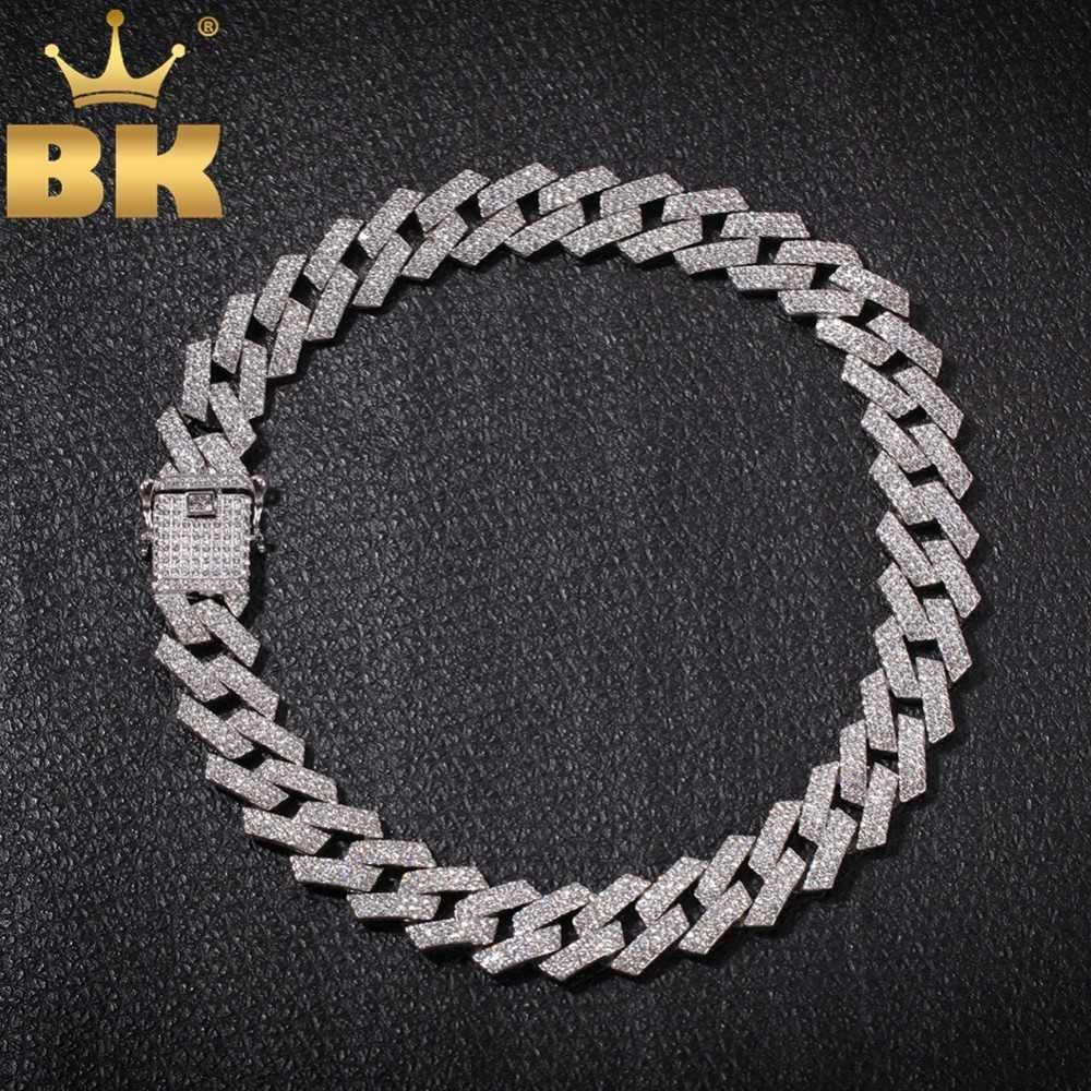 THE BLING KING 20mm Prong Cuban Link Chains Necklace Fashion Hiphop Jewelry 3 Row Rhinestones Iced Out Necklaces For Men T200113
THE BLING KING 20mm Prong Cuban Link Chains Necklace Fashion Hiphop Jewelry 3 Row Rhinestones Iced Out Necklaces For Men T200113
