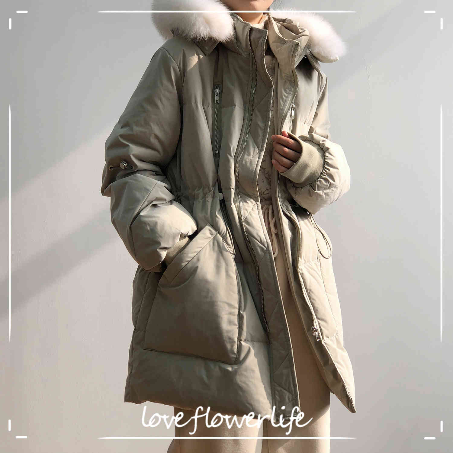 COZOK Winter Mid Long Thickened Loose Hooded Down Jacket Women's Coat Women's H5860 210521, Creamy-white
COZOK Winter Mid Long Thickened Loose Hooded Down Jacket Women's Coat Women's H5860 210521, Creamy-white