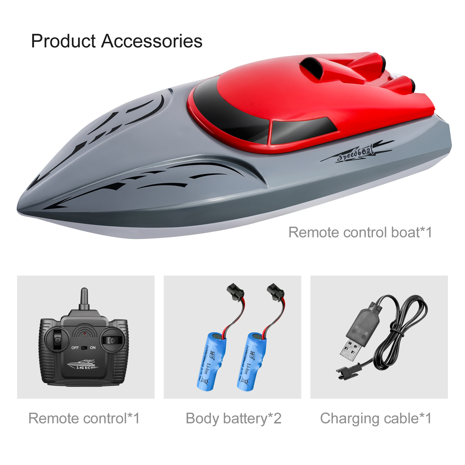 806 2.4G RC Remote Control Boat 20KM/h Waterproof Toy High Speed Dual motors RCRacing Boat Toys for Kids Adult