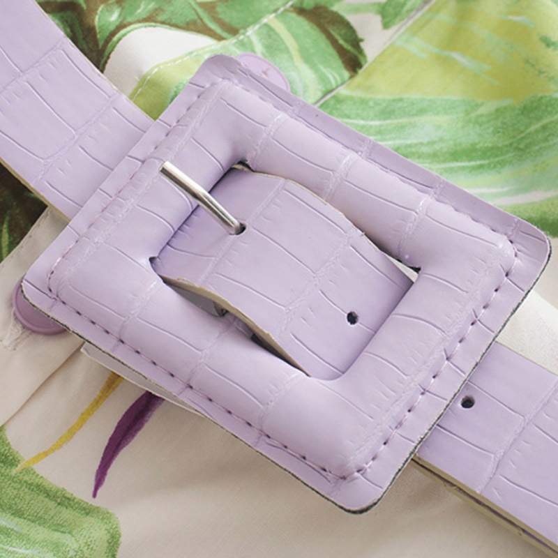 Boho Style Floral Print Long Dress Lantern Short Sleeve Elegant Shirt Bandage Vintage Pleated es Vestidos 210515