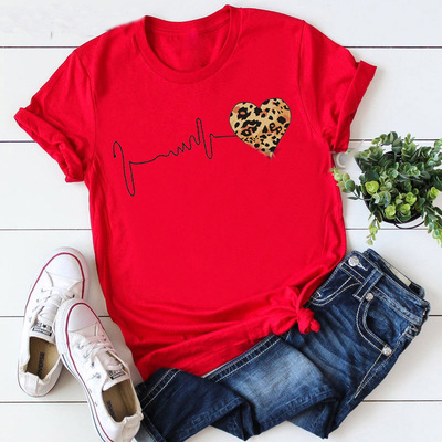 Women Tee Tops Short Sleeve Dripping Leopard Lips Print Crew Neck Tshirt Graphic Summer Clothes Female Casual Streetwear T-shirt 8T73T, No2
Women Tee Tops Short Sleeve Dripping Leopard Lips Print Crew Neck Tshirt Graphic Summer Clothes Female Casual Streetwear T-shirt 8T73T, No2