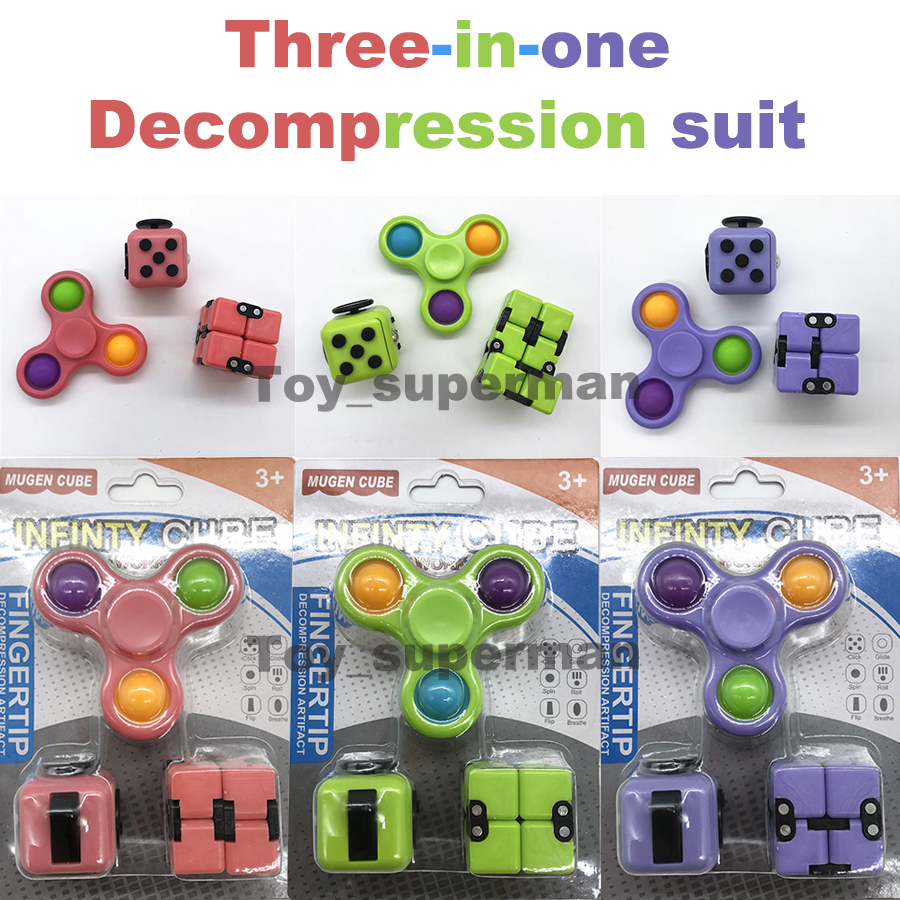 3 in 1 Fidget Toys Cube Fidgets Spinner Decompression Dice Anti-Irritability Venting Artifact Magic Fingertip Novelty Sensory Autism Needs Anxiety Reliever Toy
3 in 1 Fidget Toys Cube Fidgets Spinner Decompression Dice Anti-Irritability Venting Artifact Magic Fingertip Novelty Sensory Autism Needs Anxiety Reliever Toy