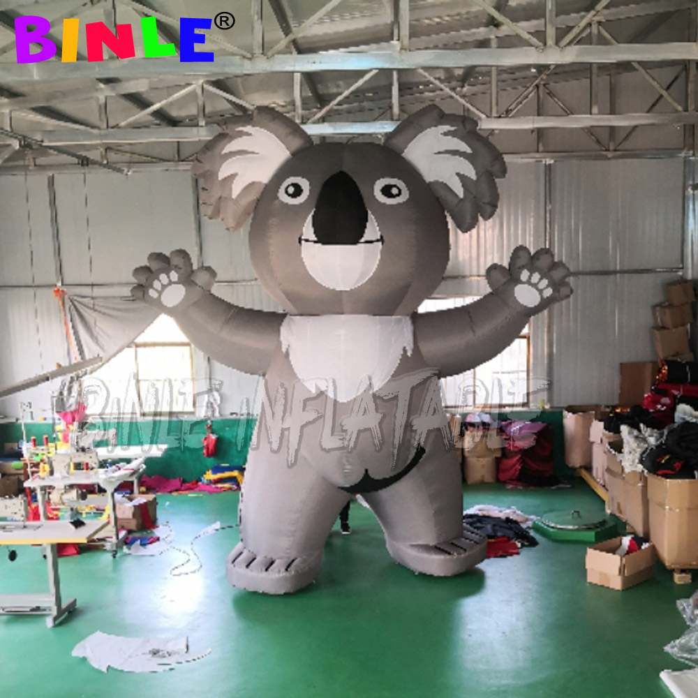 Grey giant inflatable koala cartoon,advertising animal mascot for outdoor advertising