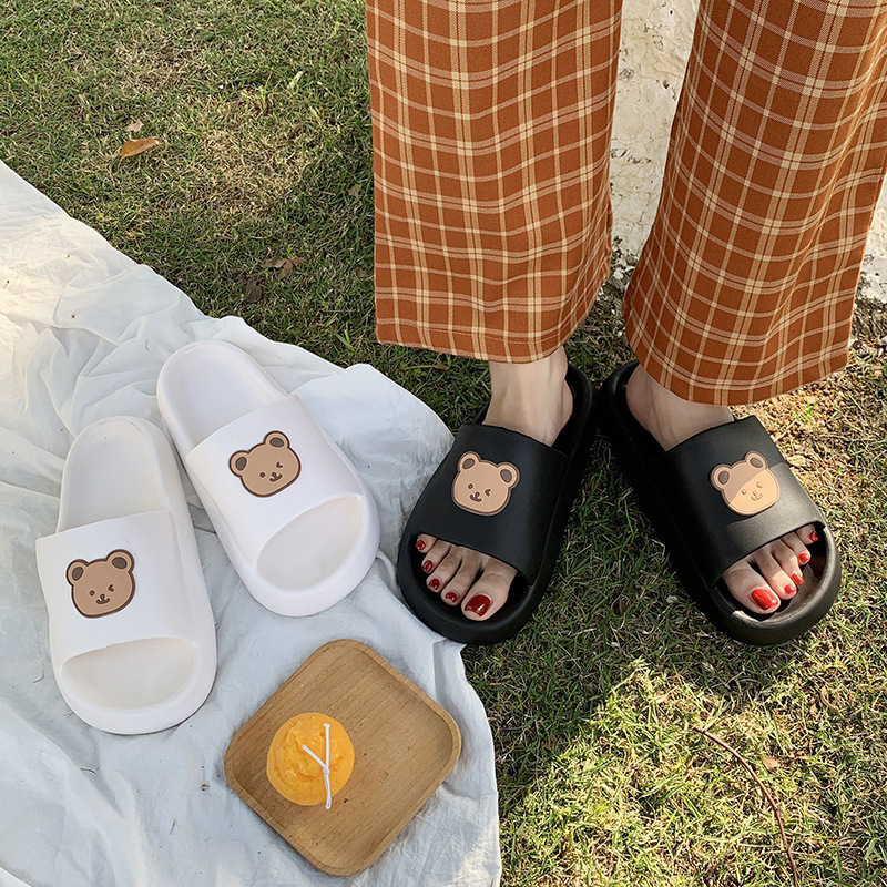 Summer Womens slippers net red fashion comfortable thick bottom cartoon bear, soft, sweater Fashion sandals, White
Summer Womens slippers net red fashion comfortable thick bottom cartoon bear, soft, sweater Fashion sandals, White