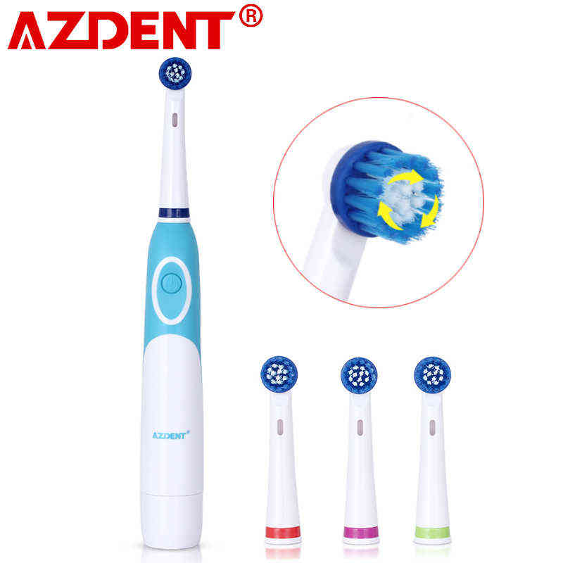 AZ-OC2 Rotating Electric Toothbrush for Adults with 4 Replacement Rotary Head Battery Power No Rechargeable Oral Tooth Whitening 211222
AZ-OC2 Rotating Electric Toothbrush for Adults with 4 Replacement Rotary Head Battery Power No Rechargeable Oral Tooth Whitening 211222