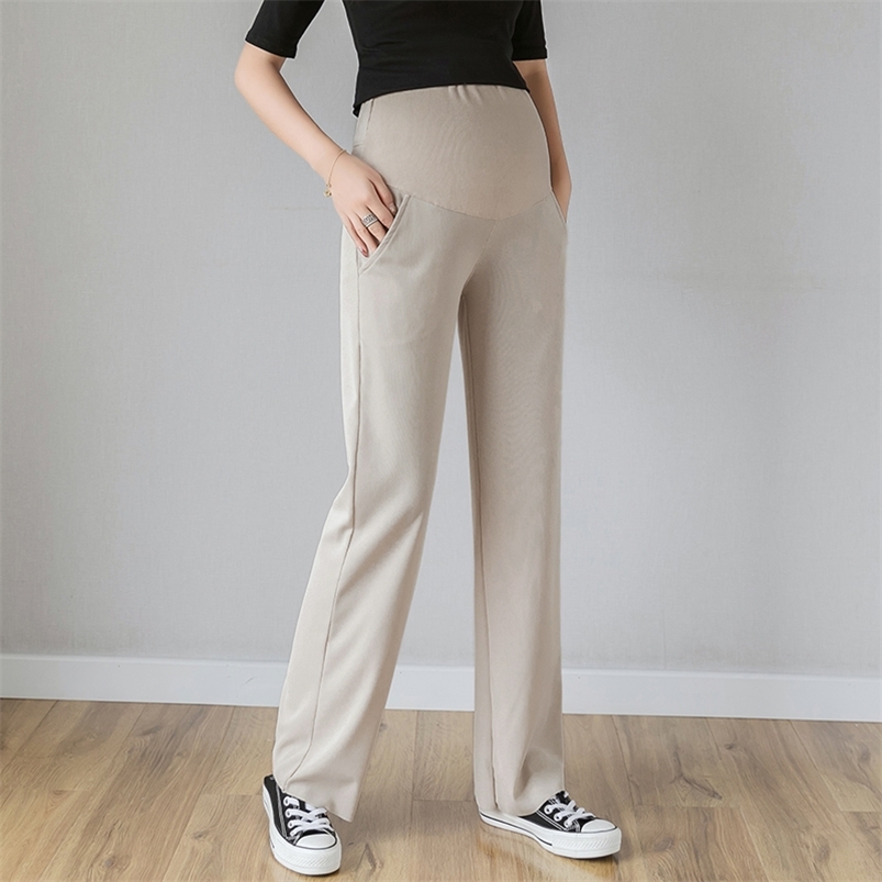 fashion pregnant women trousers spring loose pants wide legs maternity straight office lady elegant leggings thin 210721, Black
fashion pregnant women trousers spring loose pants wide legs maternity straight office lady elegant leggings thin 210721, Black