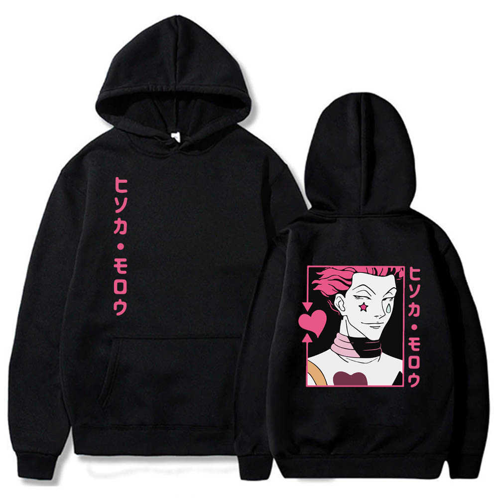 Kawaii Hunter X Hunter Hoodies Men Women Long Sleeve Sweatshirt Hisoka Anime Manga Hoodies Bluzy Tops Clothes Y0804