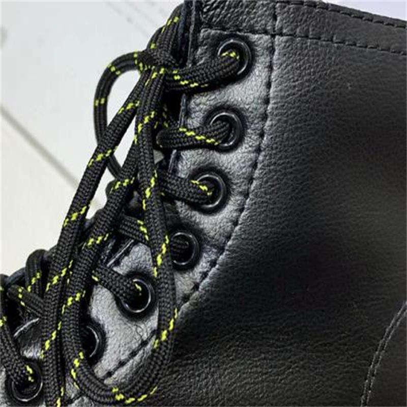 Boots Short Women's Fashion British Style Thin Spring And Autumn Single Tide Thick Bottom Anti-Skid Lace Up Black Roun