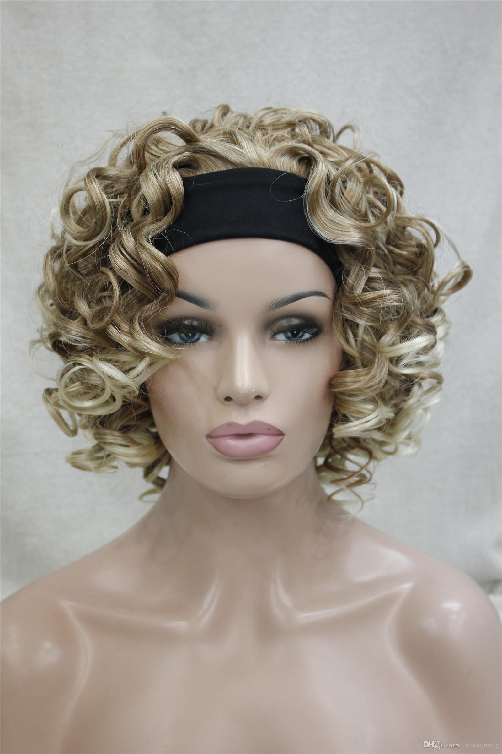 New Hot super sexy strawberry blonde mix 3/4 with headband Medium curly women's half wig
New Hot super sexy strawberry blonde mix 3/4 with headband Medium curly women's half wig