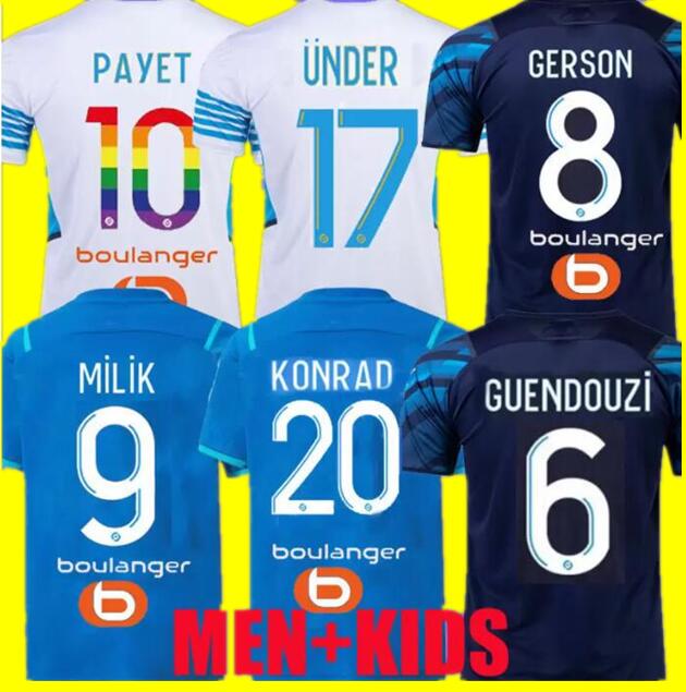 21 22 Marseille Soccer jerseys GERSON Ünder milik maillot de foot 2021 Camiseta RONGIER PAYET KONRAD GUENDOUZI KAMARA MEN KIDS football shirt, Home
21 22 Marseille Soccer jerseys GERSON Ünder milik maillot de foot 2021 Camiseta RONGIER PAYET KONRAD GUENDOUZI KAMARA MEN KIDS football shirt, Home