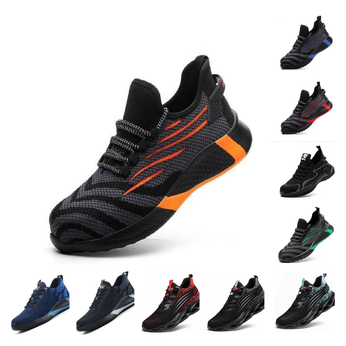 SHOES Man Woman Running Men Work Safety Shoes Anti-puncture Working Sneakers Male Indestructible trainer shoe Mens Boots Lightweight Boot, # 4
SHOES Man Woman Running Men Work Safety Shoes Anti-puncture Working Sneakers Male Indestructible trainer shoe Mens Boots Lightweight Boot, # 4