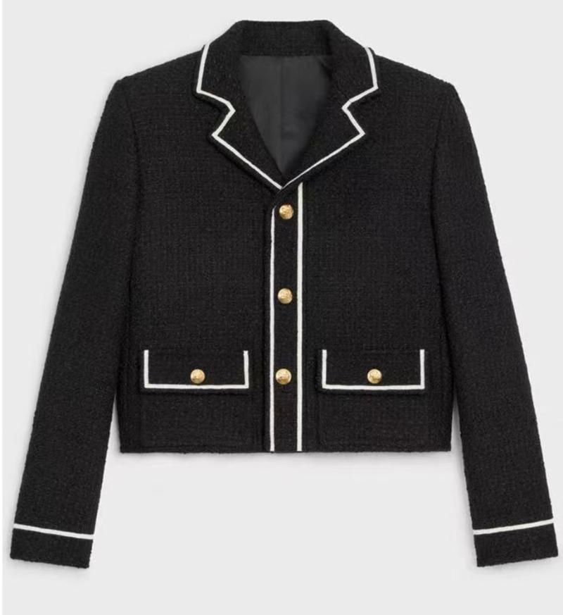 Women' Jackets Quality Autumn Winter Runway Celebrity Single Breasted Casual Pocket Long Sleeve Tweed Women Coats Fashion Outerwears, Black
Women' Jackets Quality Autumn Winter Runway Celebrity Single Breasted Casual Pocket Long Sleeve Tweed Women Coats Fashion Outerwears, Black
