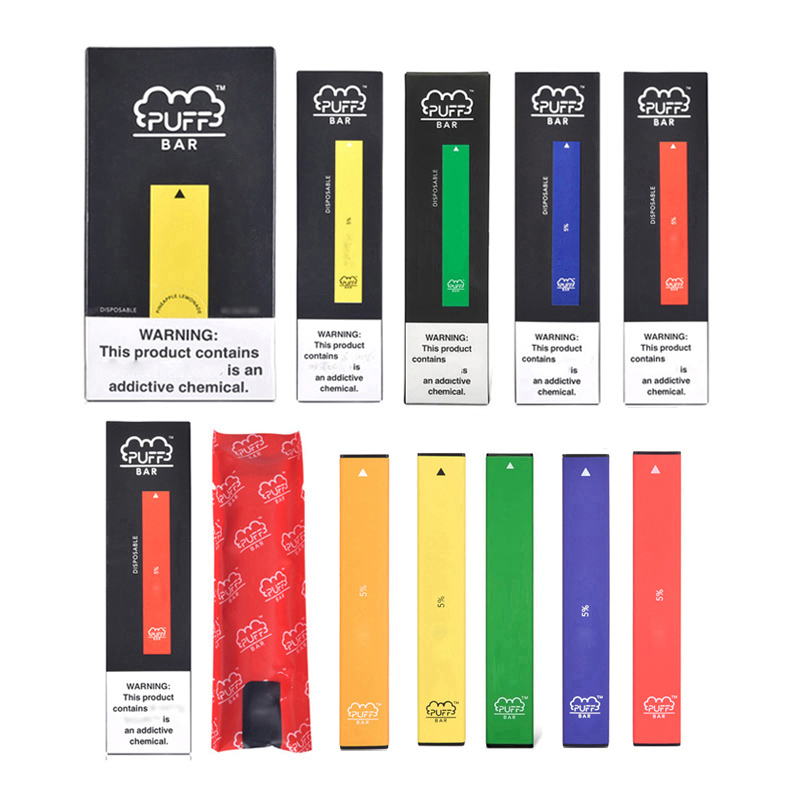 Puff Bar Disposable Vape Pen E cigarette Device 280mAh Batterys 1.3ml Pods Pre-filled Vapor Vs Airbar Elf
Puff Bar Disposable Vape Pen E cigarette Device 280mAh Batterys 1.3ml Pods Pre-filled Vapor Vs Airbar Elf