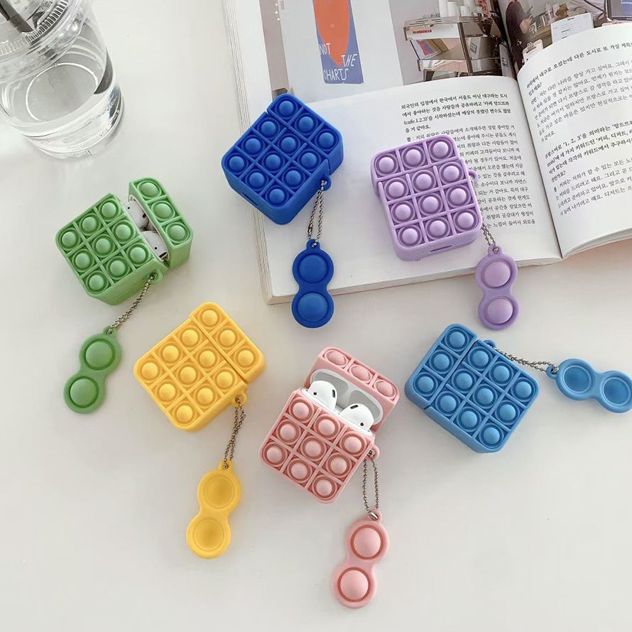 New Airpods Case For Airpods Pro Air Pod 1 2 gen AirPod Push Pop it fidget Soft Silicone Case airpod 2 3 pro Candy Headphone Cover with Strap
New Airpods Case For Airpods Pro Air Pod 1 2 gen AirPod Push Pop it fidget Soft Silicone Case airpod 2 3 pro Candy Headphone Cover with Strap