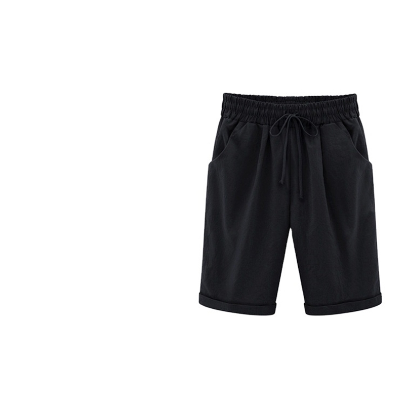 Shorts Women's Summer Casual Drawstring Elastic Short Trousers bermuda For Women Plus Size Clothing 210724