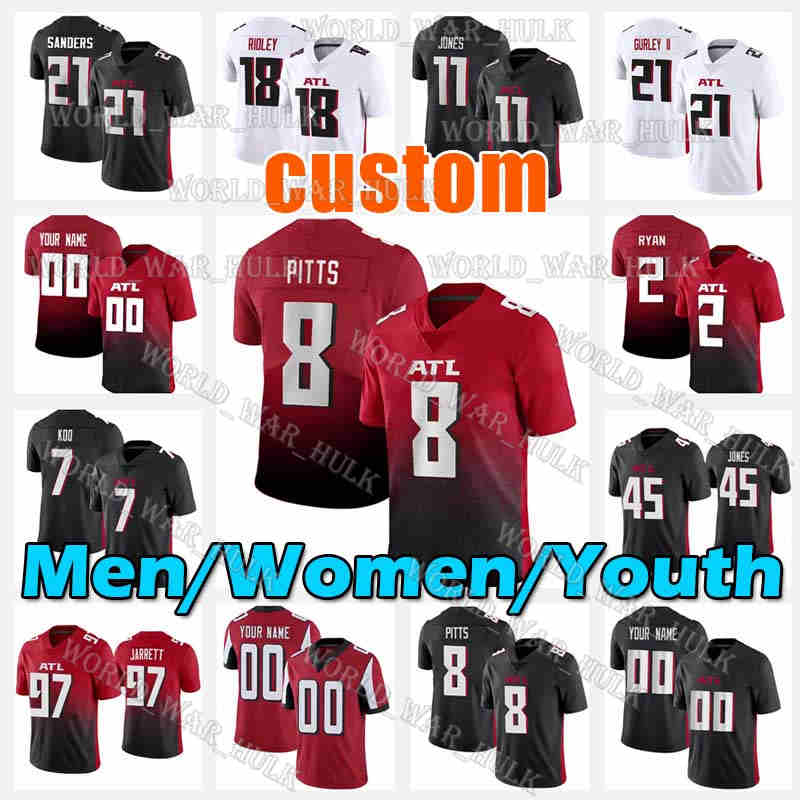 8 Kyle Pitts Jersey 2 Matt Ryan 21 Todd Gurley II AtlantaFalcons18 Ridley Football 21 Deion Sanders 7 Younghoe Koo 45 Deion Jone, Black;red
8 Kyle Pitts Jersey 2 Matt Ryan 21 Todd Gurley II AtlantaFalcons18 Ridley Football 21 Deion Sanders 7 Younghoe Koo 45 Deion Jone, Black;red