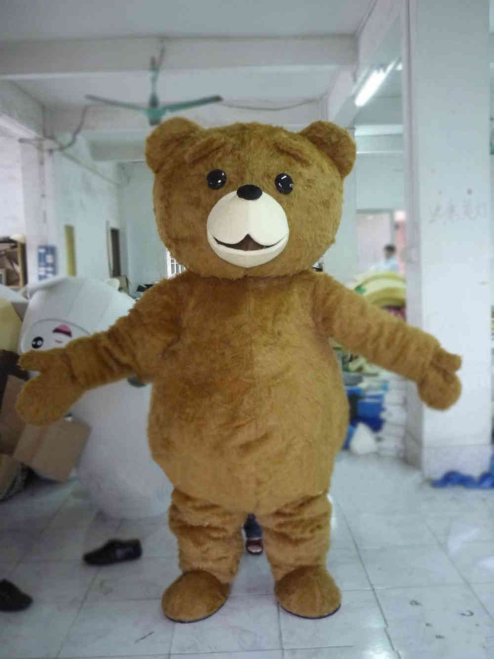 2018 Factory sale hot Mascot Adult size Cartoon long plush ted brown bear Mascot Costume mascot halloween costume christmas Crazy Sa от DHgate WW